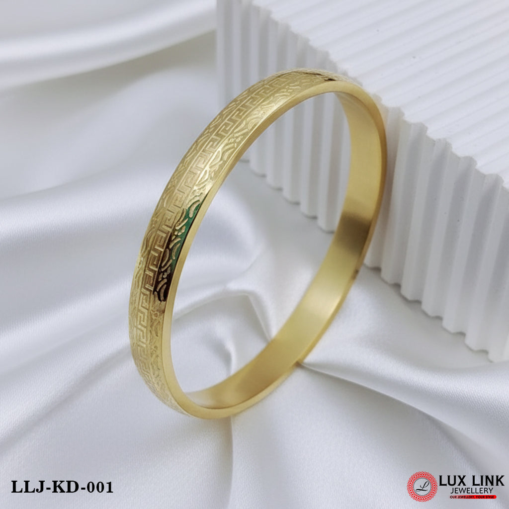 Superior Quality Graceful Design Golden Kada For Men - KD - 001