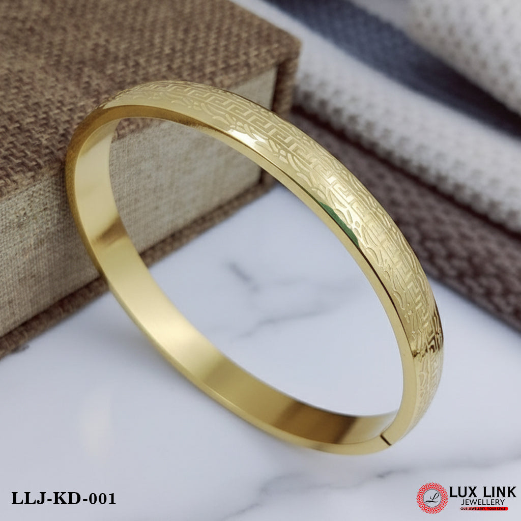 Superior Quality Graceful Design Golden Kada For Men - KD - 001