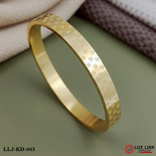 Om Streamlined Design Superior Quality Gold - Plated Kada - KD - 003