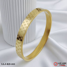 Om Streamlined Design Superior Quality Gold - Plated Kada - KD - 003