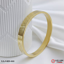 Streamlined Design Superior Quality Golden Color Kada for Men - KD - 008
