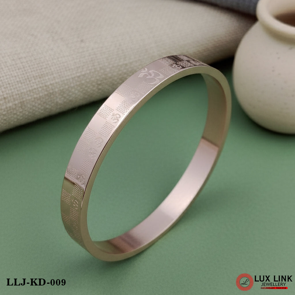 Om Exceptional Design High-Quality Rose Gold Kada for Men - KD - 009
