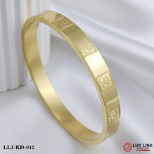Beautiful Om Design Premium-Grade Quality Golden Color Kada - KD - 012