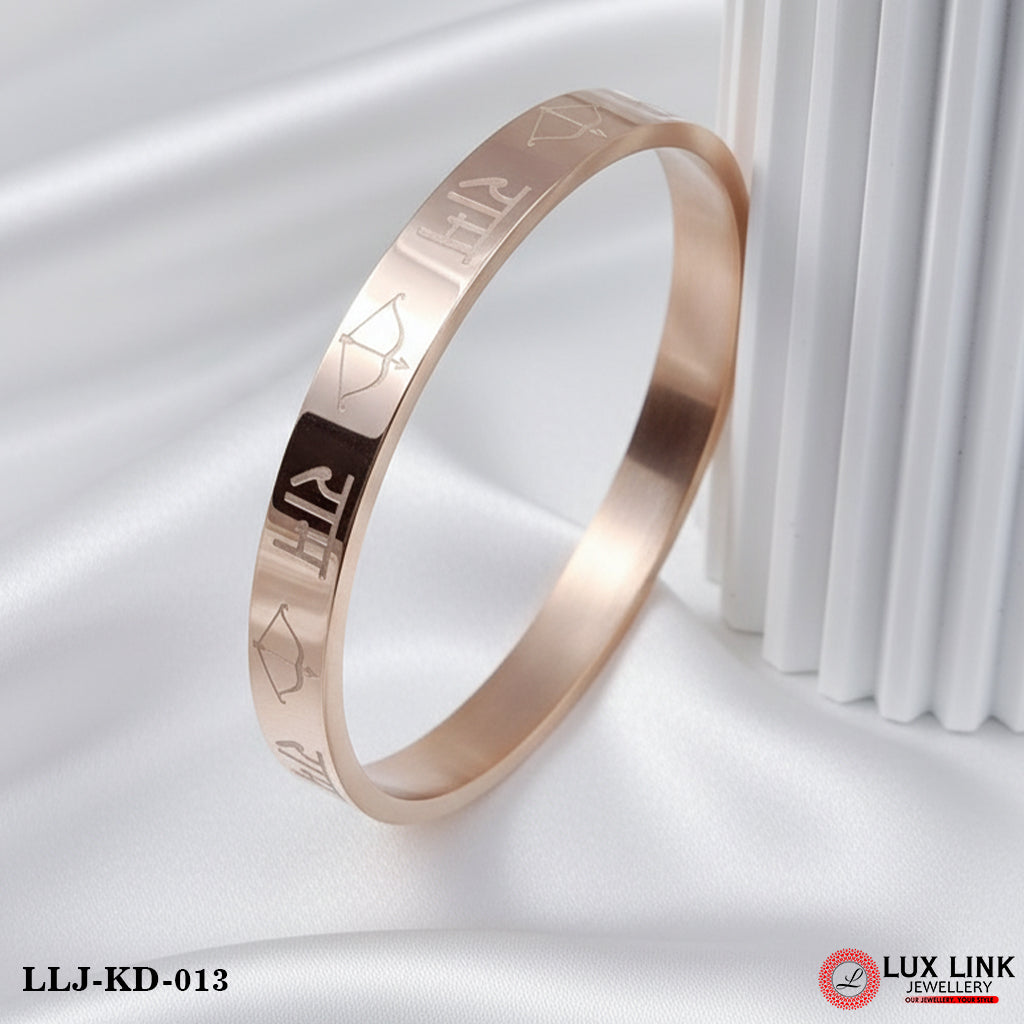 Ram Attention-Getting Design Superior Quality Rose Gold Kada - KD - 013
