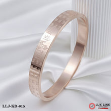 Jay Shree Ram Finely Detailed Design Superior Quality Rose Gold Kada - KD - 015