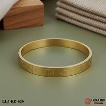 Unique Design Premium-grade Quality Golden Kada For Men - KD - 020