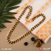 2 Line Lovely Design High-Quality Gold Plated Rudraksha Mala for Men - ML - 003