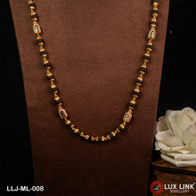 Shivling Trending Design Gold Plated Rudraksha Mala for Men - ML - 008