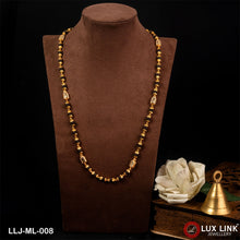 Shivling Trending Design Gold Plated Rudraksha Mala for Men - ML - 008