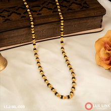 Small Rudraksha Mala Premium-Grade Quality Gold Plated for Men - ML - 009