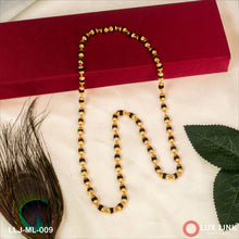 Small Rudraksha Mala Premium-Grade Quality Gold Plated for Men - ML - 009