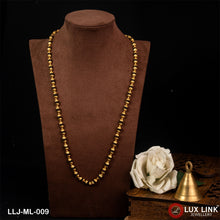 Small Rudraksha Mala Premium-Grade Quality Gold Plated for Men - ML - 009