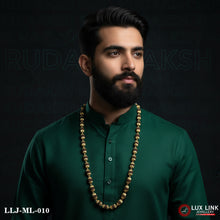 Gorgeous Design Gold Plated Rudraksha Mala For Men - ML - 010