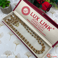 2 Line Trending Design Gold Plated Rudraksha Mala for Men - ML - 011