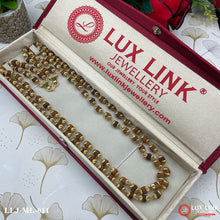 2 Line Trending Design Gold Plated Rudraksha Mala for Men - ML - 011