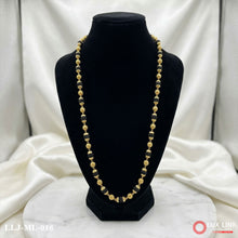 Gold Plated Black Rudraksha Mala For Men ML -016
