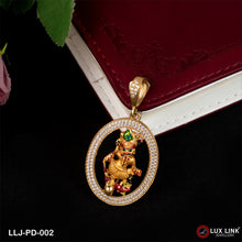 Kashtbhanjan Dev With Diamond Cute Design Best Quality Gold Plated Pendant For Men - PD - 002