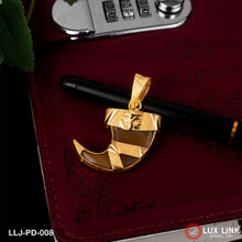 1 Gram Gold Plated Om On Artificial Lion Nail Popular Pendant for Men - PD - 008