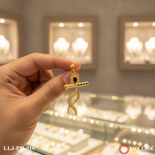 Krishna With Diamond Finely Detailed Design Gold Plated Pendant For Men - PD - 010