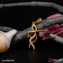 Krishna With Diamond Finely Detailed Design Gold Plated Pendant For Men - PD - 010