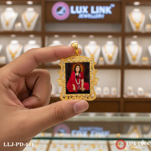 Sonal Maa Handmade Photo Fancy Design Gold Plated Pendant For Men - PD - 011