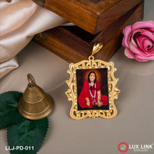 Sonal Maa Handmade Photo Fancy Design Gold Plated Pendant For Men - PD - 011