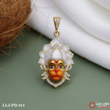 Bajrang Bali Blessing Diamond Design Pendant For Men - PD - 013