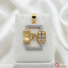 Om Symbol Gold On White Background For Men PD -019