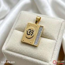 Biscuit Design Om Big Pendent For Men PD -023