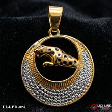 Jaguar With Diamond Extraordinary Design Gold Plated Pendant For Men PD -024
