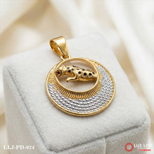 Jaguar With Diamond Extraordinary Design Gold Plated Pendant For Men PD -024