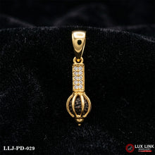 Gold Hanuman Gada Mace Locket For Men PD -029