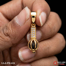 Gold Hanuman Gada Mace Locket For Men PD -029