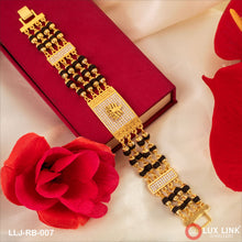 Mahakal With Diamond Prominent Gold Plated Rudraksha Bracelet For Men - RB - 007