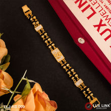 Om Fabulous Design Gold Plated Rudraksha Bracelet For Men - RB - 009