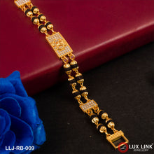 Om Fabulous Design Gold Plated Rudraksha Bracelet For Men - RB - 009