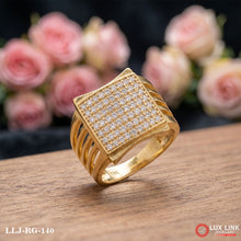 Trending Design Gold Plated Diamond Ring for Men RG -140