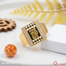 Stylish Design Gold Plated Om Ring for Men RG -141
