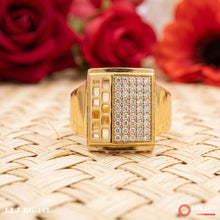 Gold Forming With Diamond Finely Detailed Design Ring For Men RG -143