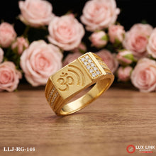 Attention-Getting Design Gold Plated Ring for Men RG -146