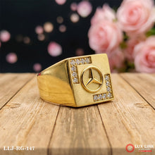 Gold Forming Mercedes Attention-Getting Design Ring for Men RG -147