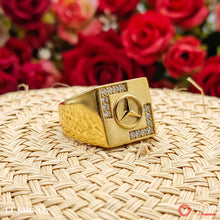 Gold Forming Mercedes Attention-Getting Design Ring for Men RG -147