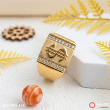 Gold Forming Dolar Attention-Getting Design Ring for Men RG -148