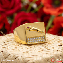 Gold Forming Jaguar with Diamond Gorgeous Design Ring for Men RG -149