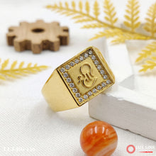 Gold Plated Om Exceptional Design High-Quality Ring for Men RG -150