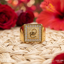 Gold Plated Om Exceptional Design High-Quality Ring for Men RG -150