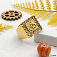 Gold Plated Om Streamlined Design Superior Quality Ring For Men RG -152
