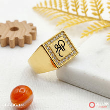 Gold plated premium Shree design ring for men RG -156