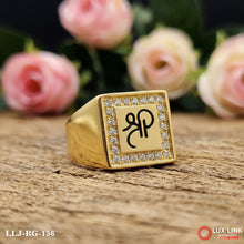 Gold plated premium Shree design ring for men RG -156