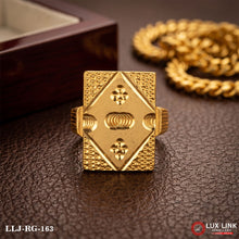 Superior Quality Hand-Finished Design Gold Plated Ring for Men RG -163